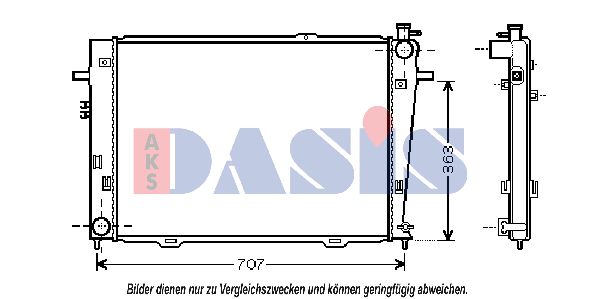 AKS DASIS radiatorius, variklio aušinimas 560026N